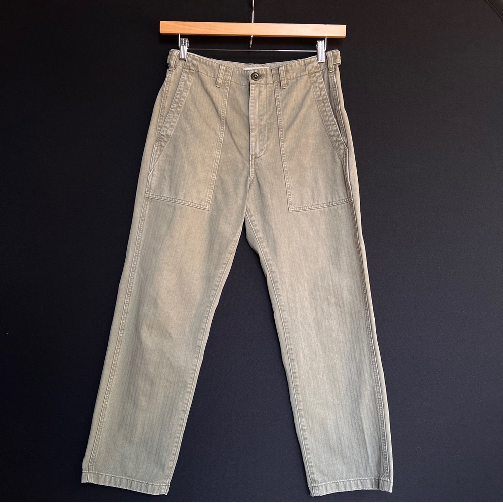 Alex Mill Neil Utility Pant Olive Green size 8